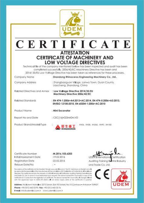 mini excavator ce certificate|mini excavator training courses.